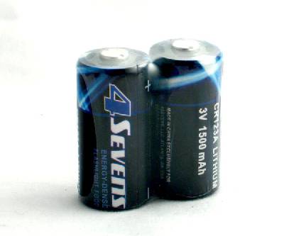4Sevens CR123a Battery 2 Pack