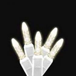 Warm White White Wire M5 mini LED Christmas Lights CASE of 24 Warm White White Wire M5 mini LED Christmas Lights CASE of 24