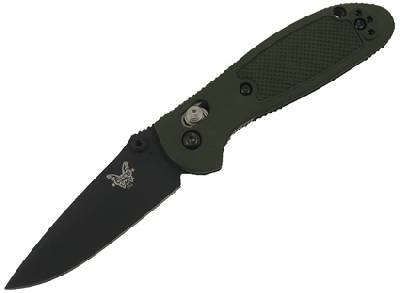 Benchmade 556 Mini Griptilian Black Blade OD Green Handle