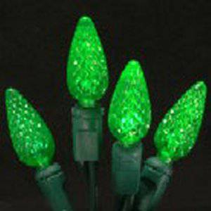 C6 LED Christmas Lights 35L Green