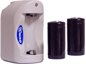 AW RCR123a Rechargable Batteries and Charger Kit
