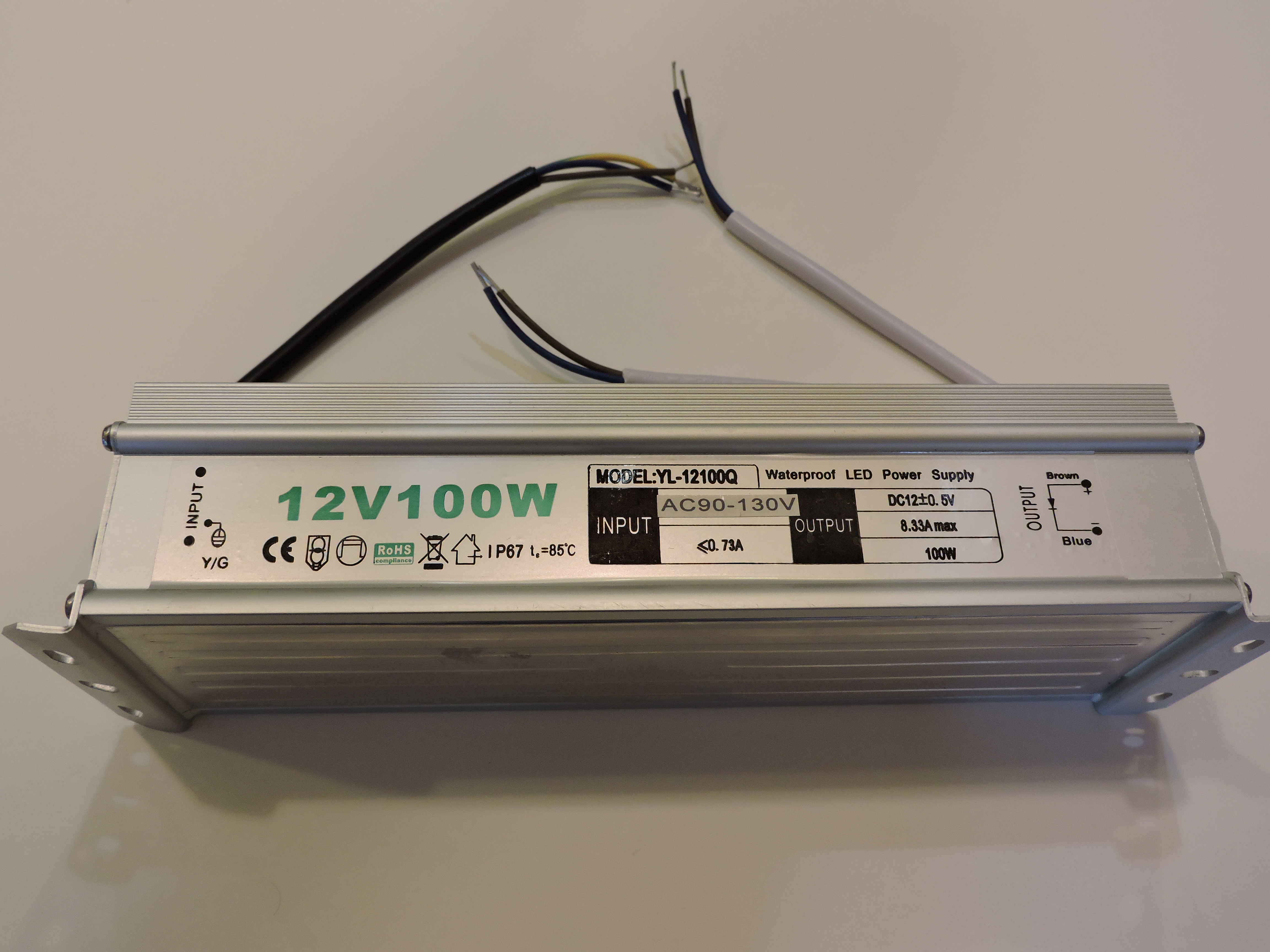 RGB - Waterproof Power Supply 12v/200w