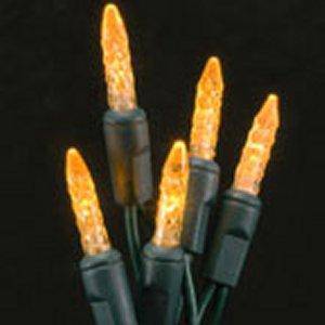 Orange M5 Icicle (70 count) Green wire