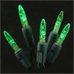 M5 70L Icicle Lights Green GREEN WIRE