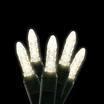 M5 70L Icicle Lights Warm White GREEN WIRE