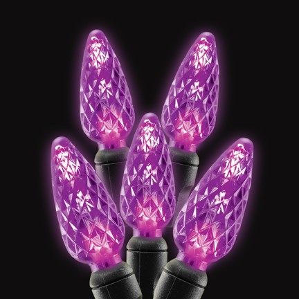 C6 LED Christmas Lights 70L Purple