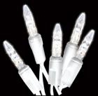 M5 LED Icicle Lights 70L Pure White WHITE WIRE
