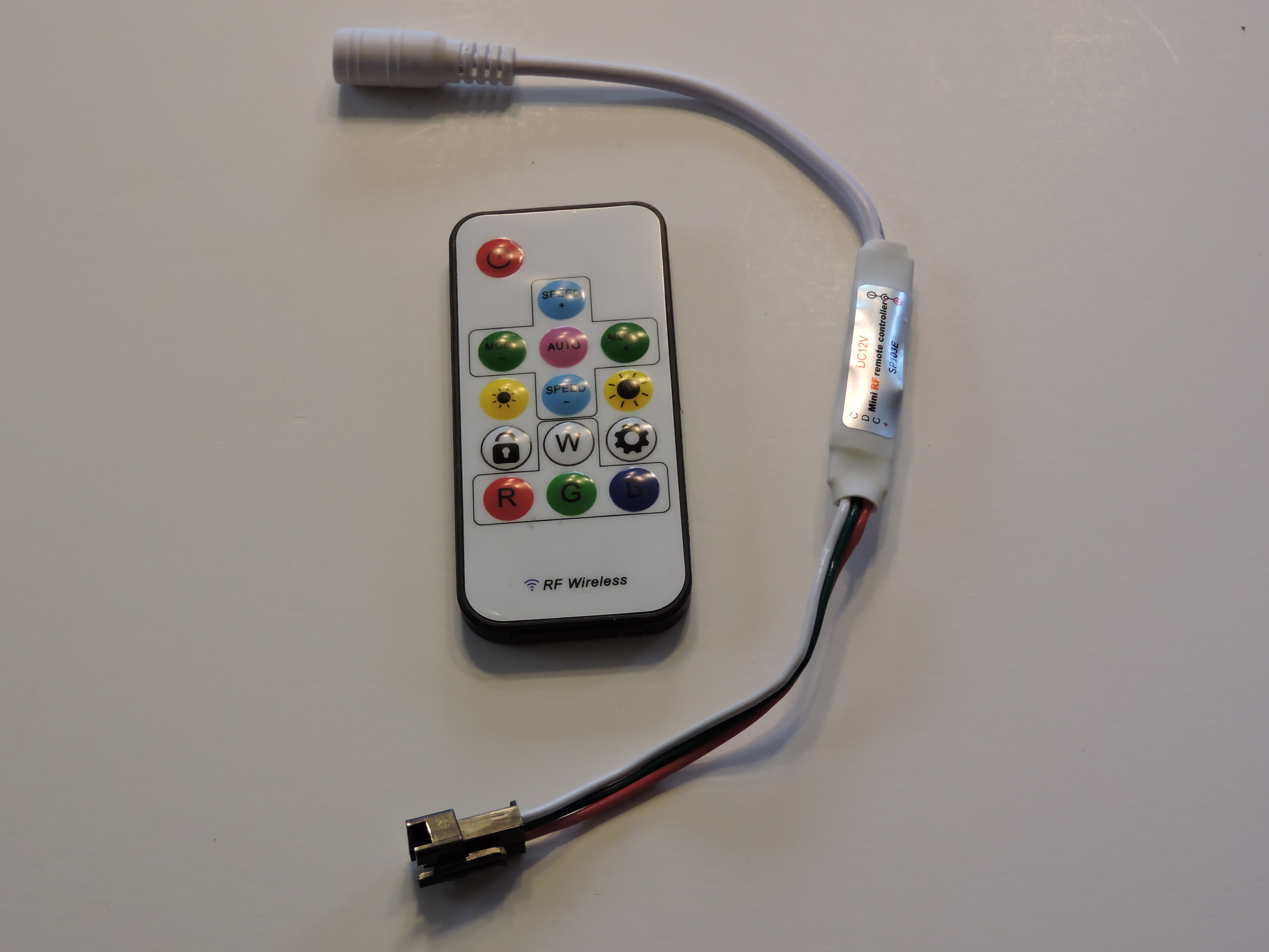 RGB Wireless RF Controller 5v with  40 watt power supply