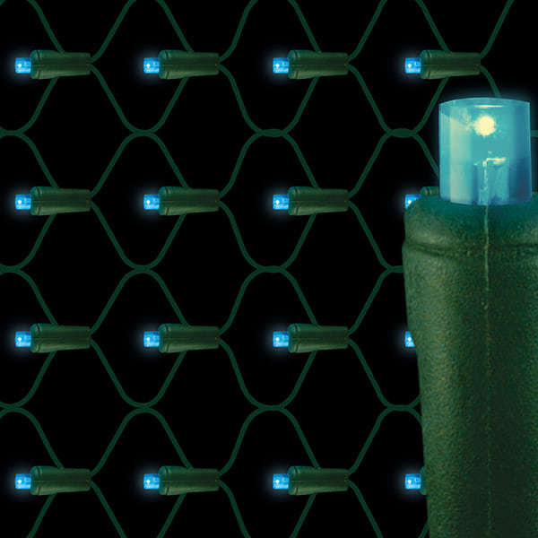 5mm LED net lights 70L Teal