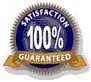 100% satisfaction guarantee